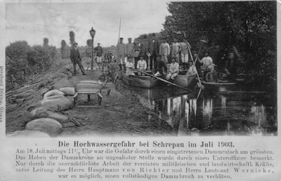 Hochwasser Schrepau 1903
