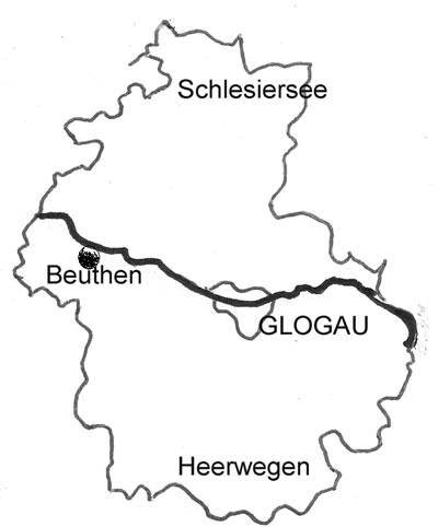 Karte Beuthen