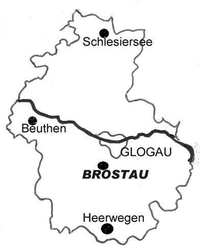 Karte Brostau