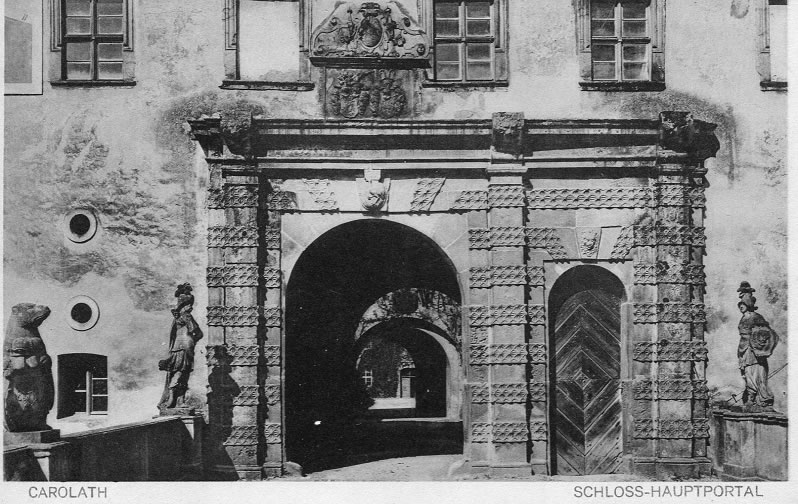 Carolath Schloss Hauptportal