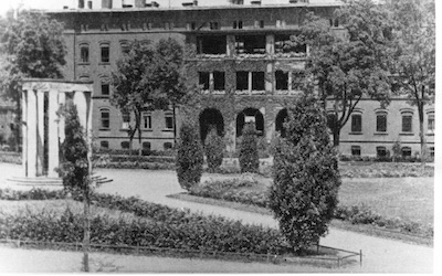 Städt. Krankenhaus mit 58iger Denkmal Städt. Krankenhaus mit 58iger Denkmal