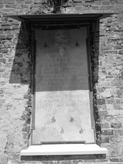 Grabstein Kommandant Rheinwald Grabstein Kommandant Rheinwald